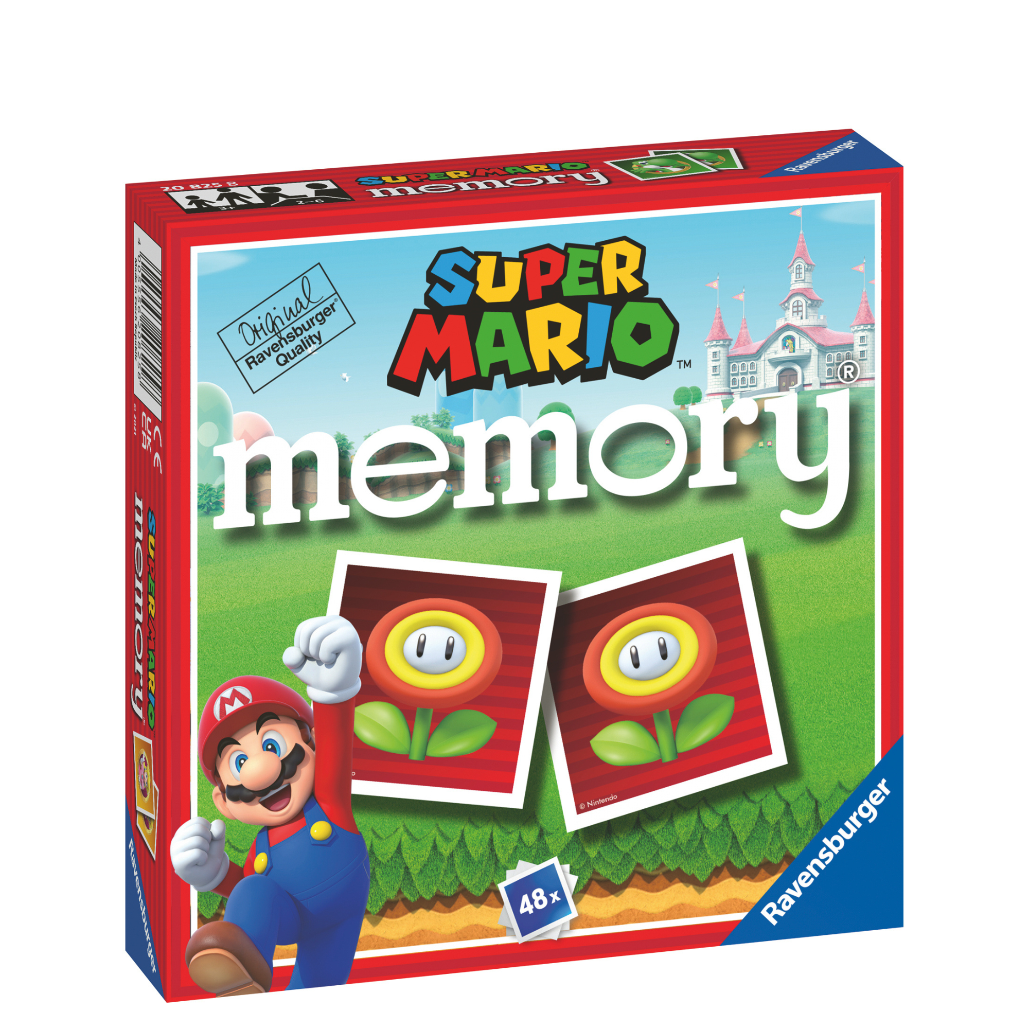 Super Mario Mini Memory Ravensburger spilleske med Mario og Luigi karakterer motiv
